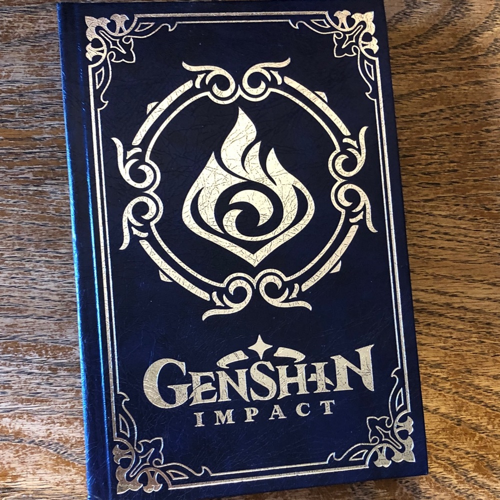 Genshin Impact Hardcover Journal - Navy Blue with Gold Foil